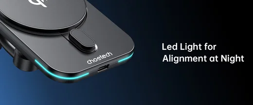 Choetech MagLeap Qi2 15W MagSafe Telefoonhouder Auto met Draadloos Opladen 15W afbeelding 15