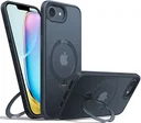 TORRAS Ostand Spin Apple iPhone 17e / 16e Hoesje 360° MagSafe Stand Zwart