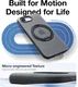 TORRAS Ostand Spin Apple iPhone 17e / 16e Hoesje 360° MagSafe Stand Zwart afbeelding 3