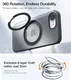 TORRAS Ostand Spin Apple iPhone 17e / 16e Hoesje 360° MagSafe Stand Zwart afbeelding 4