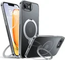 TORRAS Ostand Spin Apple iPhone 17e / 16e Hoesje 360° MagSafe Stand Transparant