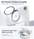 TORRAS Ostand Spin Apple iPhone 17e / 16e Hoesje 360° MagSafe Stand Transparant afbeelding 4