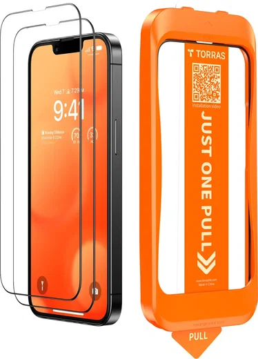 TORRAS Install Master iPhone 17e / 16e Screen Protector Installatietray 2-Pack afbeelding 2