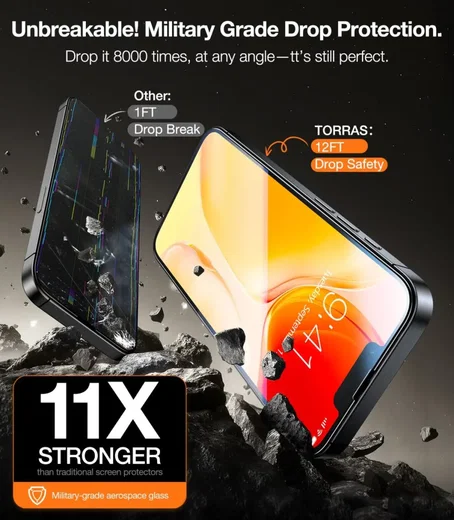 TORRAS Install Master iPhone 17e / 16e Screen Protector Installatietray 2-Pack afbeelding 3
