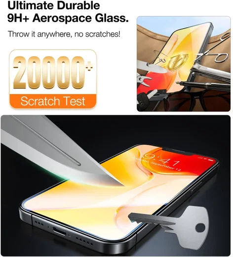 TORRAS Install Master iPhone 17e / 16e Screen Protector Installatietray 2-Pack afbeelding 4
