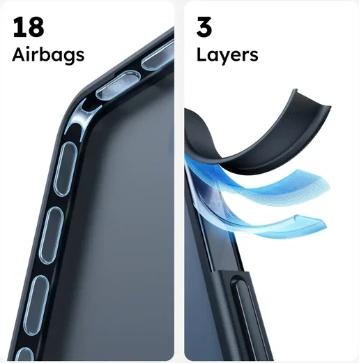 TORRAS Guardian Samsung Galaxy A56 Hoesje Back Cover Zwart afbeelding 3