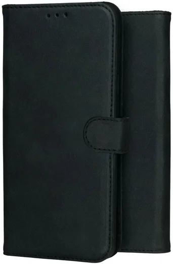 Rosso Deluxe Samsung Galaxy S25 Edge Hoesje Echt Leer Book Case Zwart afbeelding 12
