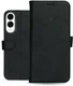 Rosso Deluxe Samsung Galaxy S25 Edge Hoesje Echt Leer Book Case Zwart afbeelding 11