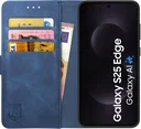 Rosso Element Samsung Galaxy S25 Edge Hoesje Book Case Wallet Blauw