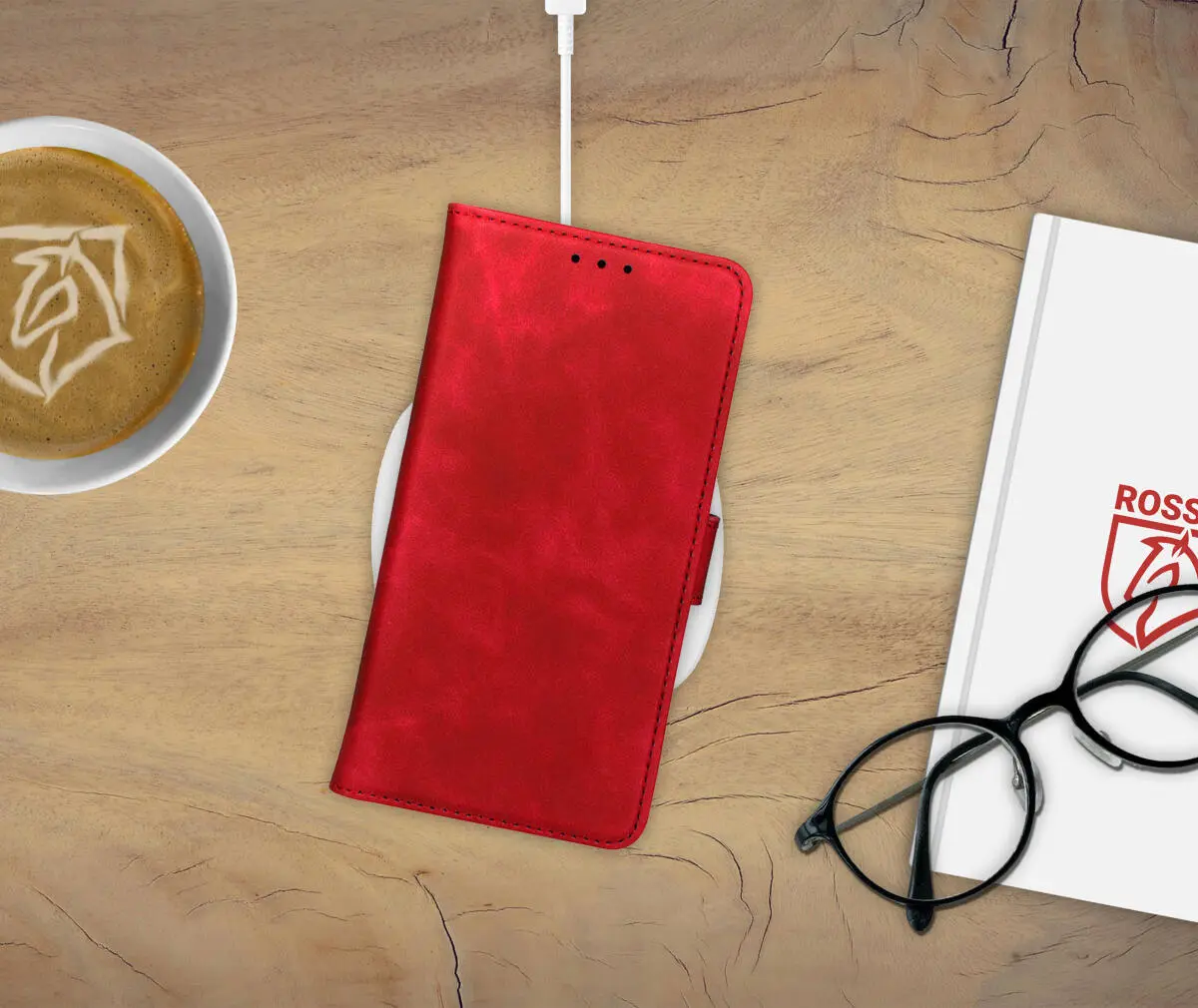 Rosso Element Samsung Galaxy S25 Edge Hoesje Book Case Wallet Rood afbeelding 6