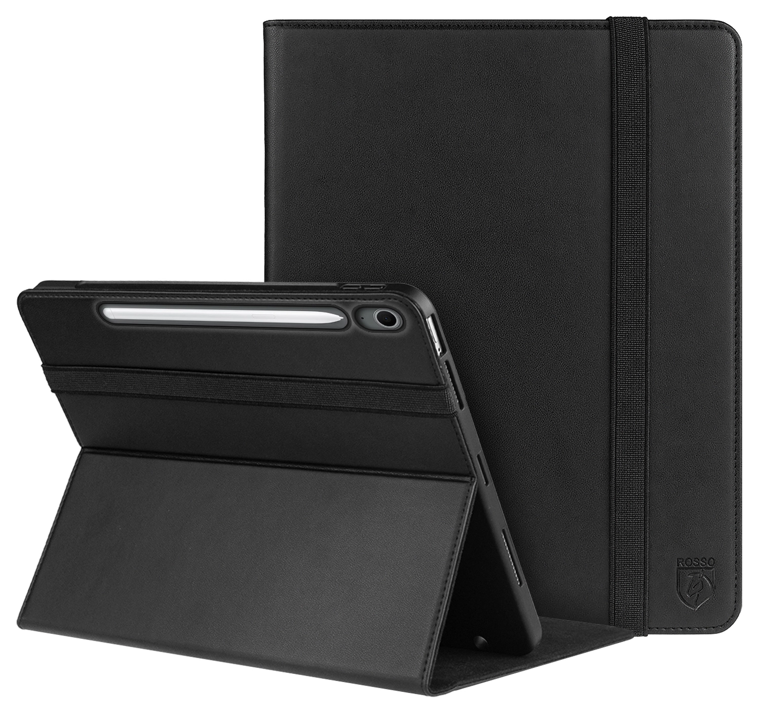 Rosso Element Samsung Galaxy Tab S10 FE Plus Hoes Book Case Zwart afbeelding 1