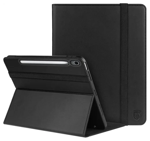 Rosso Element Samsung Galaxy Tab S10 FE Plus Hoes Book Case Zwart afbeelding 1