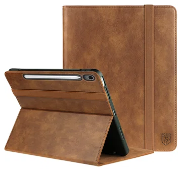 Rosso Element Samsung Galaxy Tab S10 FE Plus Hoes Book Case Bruin