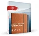 Rosso Deluxe Samsung Galaxy Tab S10 FE Plus Hoes Book Case Echt Leer Zwart afbeelding 9