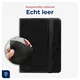 Rosso Deluxe Samsung Galaxy Tab S10 FE Plus Hoes Book Case Echt Leer Zwart afbeelding 4