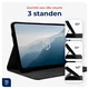 Rosso Deluxe Samsung Galaxy Tab S10 FE Plus Hoes Book Case Echt Leer Zwart afbeelding 5