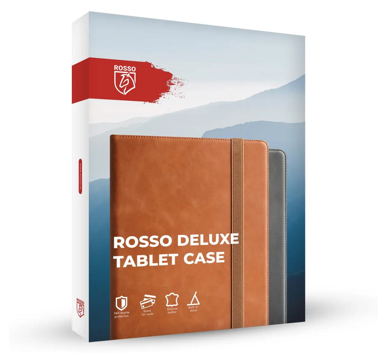 Rosso Deluxe Samsung Galaxy Tab S10 FE Plus Hoes Book Case Echt Leer Bruin afbeelding 9