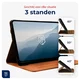 Rosso Deluxe Samsung Galaxy Tab S10 FE Plus Hoes Book Case Echt Leer Bruin afbeelding 4