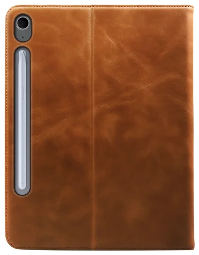 Rosso Deluxe Samsung Galaxy Tab S10 FE Plus Hoes Book Case Echt Leer Bruin afbeelding 2