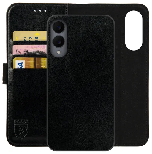 Rosso Element Uitneembaar 2-in-1 Samsung Galaxy S25 Edge Hoesje Zwart afbeelding 1