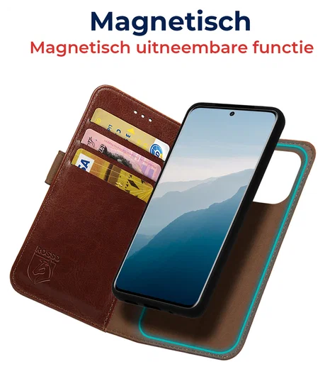 Rosso Element Uitneembaar 2-in-1 Samsung Galaxy S25 Edge Hoesje Bruin afbeelding 2