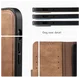 Rosso Element Uitneembaar 2-in-1 Samsung Galaxy S25 Edge Hoesje Bruin afbeelding 5