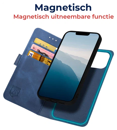 Rosso Element Uitneembaar 2-in-1 Samsung Galaxy S25 Edge Hoesje Blauw afbeelding 2