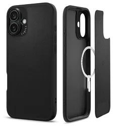 Spigen Cyrill Kajuk Mag Apple iPhone 16 Plus Hoesje MagSafe Back Cover Zwart afbeelding