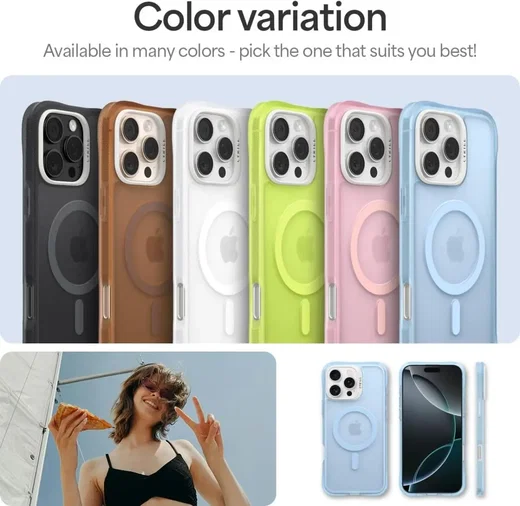 Spigen Cyrill Ultra Sheer Apple iPhone 16 Pro Max Hoesje met MagSafe Blauw afbeelding 7