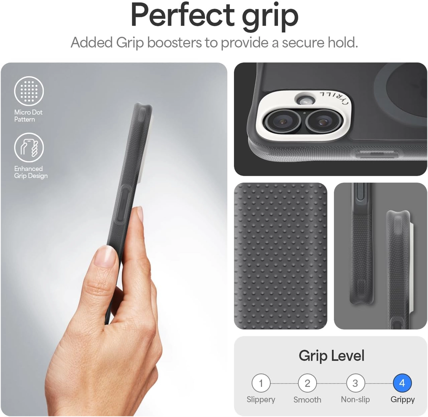 Spigen Cyrill Ultra Sheer Mag iPhone 16 Plus Hoesje MagSafe Grijs afbeelding 4