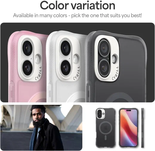 Spigen Cyrill Ultra Sheer Mag iPhone 16 Plus Hoesje MagSafe Grijs afbeelding 6