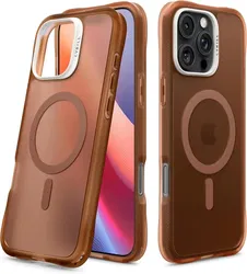 Spigen Cyrill Ultra Sheer Apple iPhone 16 Pro Hoesje met MagSafe Bruin afbeelding