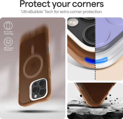 Spigen Cyrill Ultra Sheer Apple iPhone 16 Pro Hoesje met MagSafe Bruin afbeelding 4