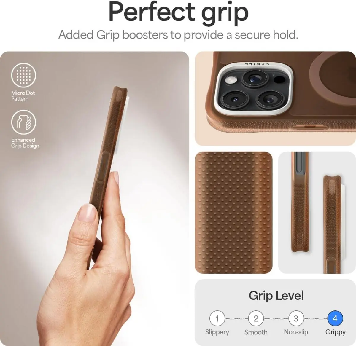 Spigen Cyrill Ultra Sheer Apple iPhone 16 Pro Hoesje met MagSafe Bruin afbeelding 5
