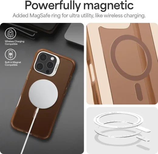Spigen Cyrill Ultra Sheer Apple iPhone 16 Pro Hoesje met MagSafe Bruin afbeelding 6