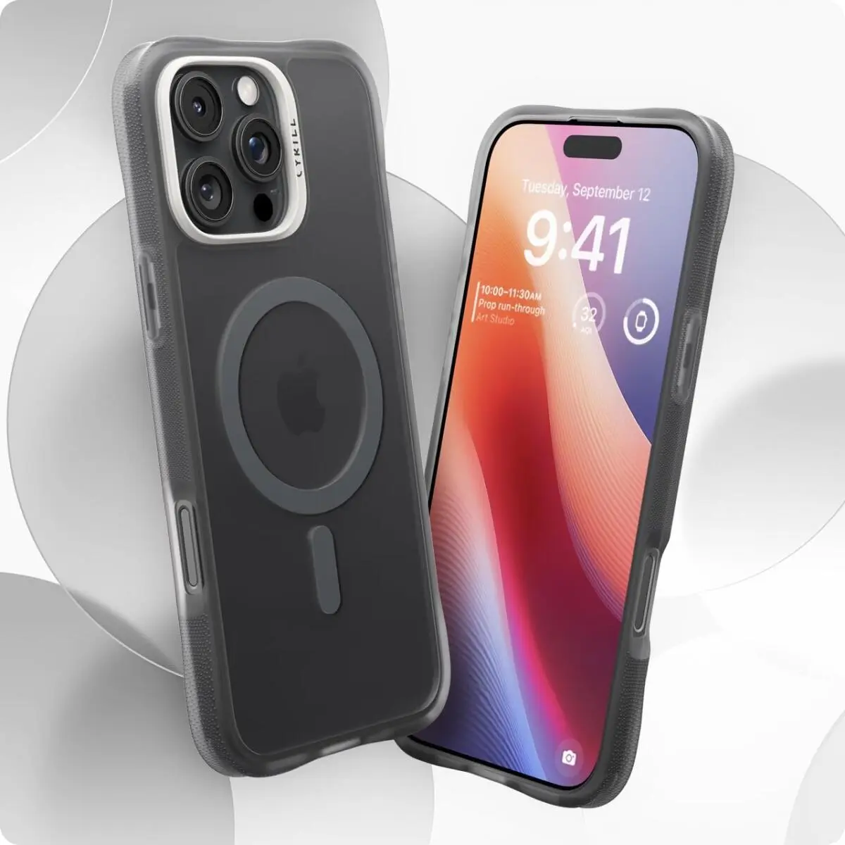 Spigen Cyrill Ultra Sheer Apple iPhone 16 Pro Hoesje met MagSafe Grijs afbeelding 2