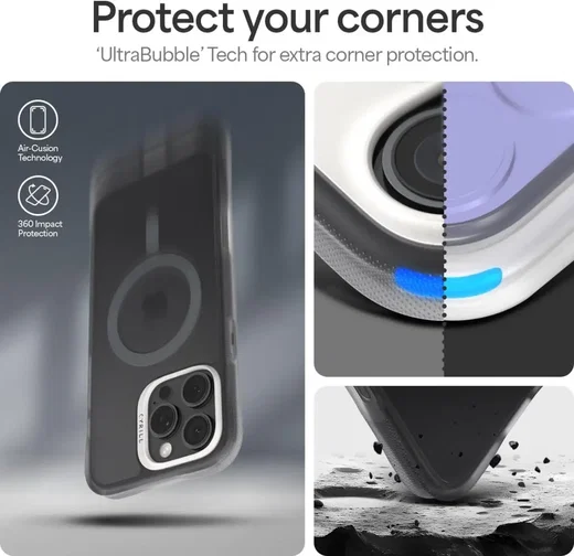 Spigen Cyrill Ultra Sheer Apple iPhone 16 Pro Hoesje met MagSafe Grijs afbeelding 4