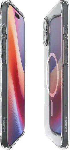 Spigen Crystal Flex MagFit iPhone 16 Hoesje MagSafe Back Cover Transparant afbeelding 11