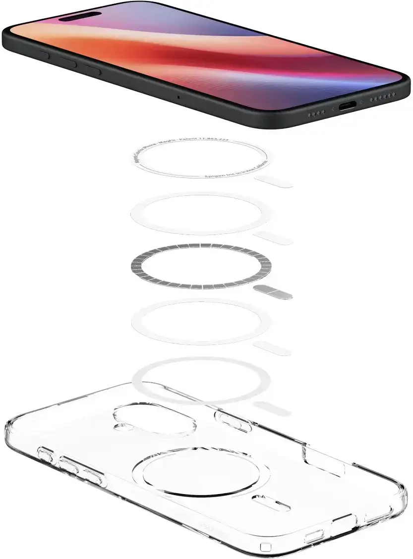 Spigen Crystal Flex MagFit iPhone 16 Hoesje MagSafe Back Cover Transparant afbeelding 3