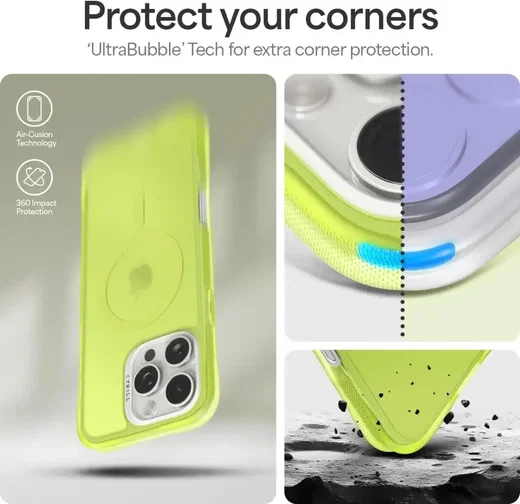 Spigen Cyrill Ultra Sheer Apple iPhone 16 Pro Hoesje met MagSafe Groen afbeelding 4