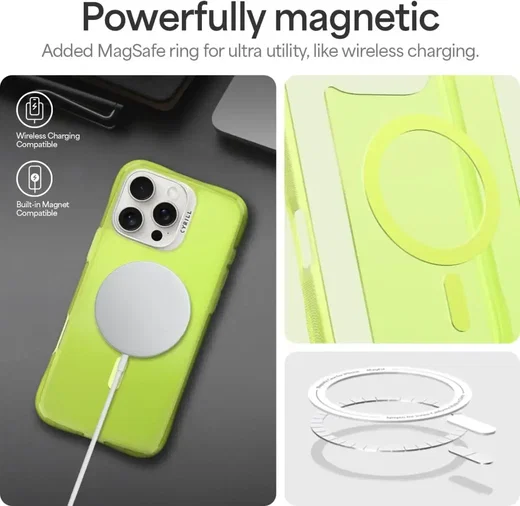 Spigen Cyrill Ultra Sheer Apple iPhone 16 Pro Hoesje met MagSafe Groen afbeelding 6