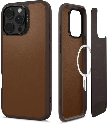 Spigen Cyrill Kajuk Apple iPhone 16 Pro Max Hoesje MagSafe Back Cover Bruin afbeelding 1