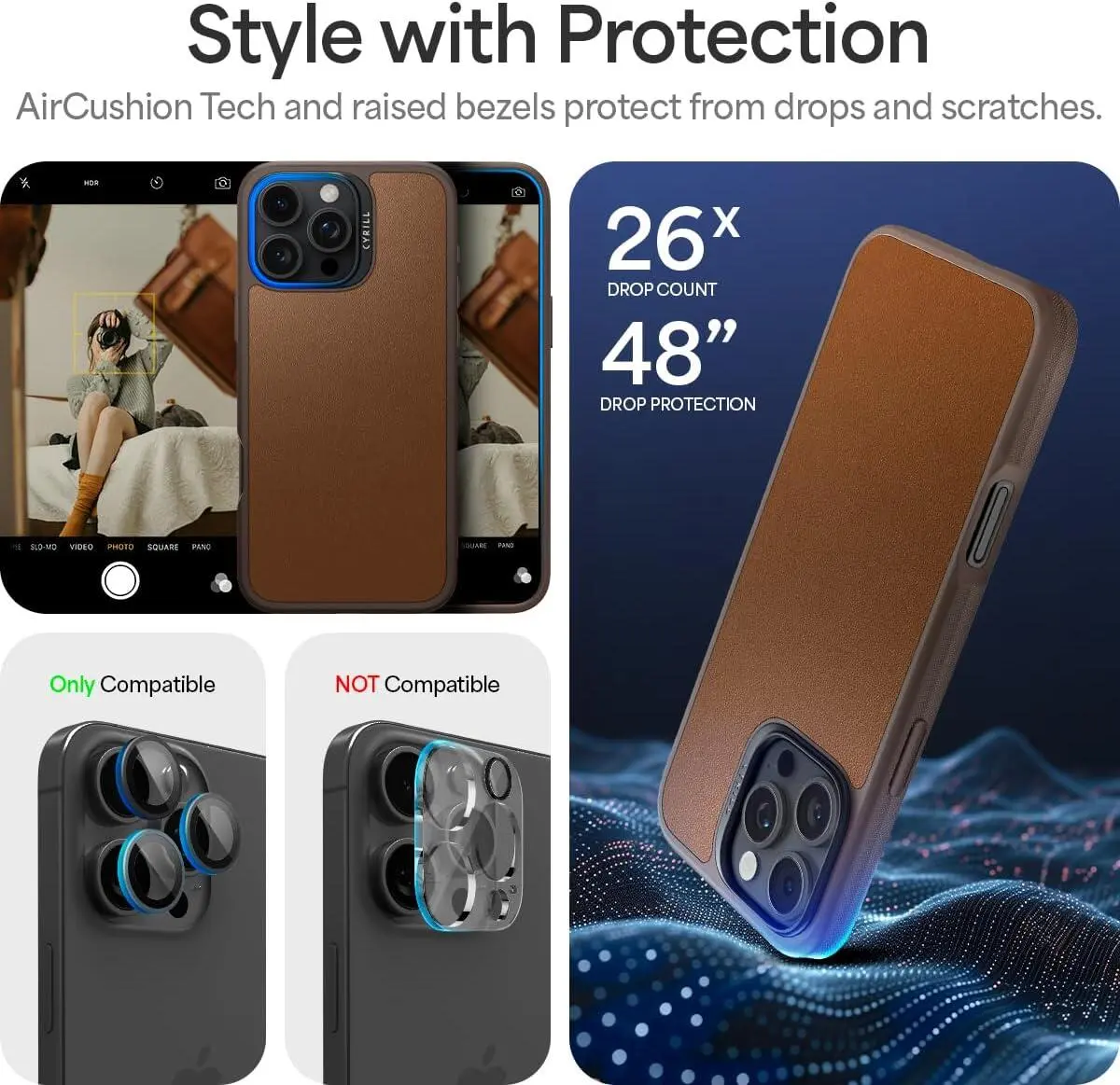 Spigen Cyrill Kajuk Apple iPhone 16 Pro Max Hoesje MagSafe Back Cover Bruin afbeelding 6