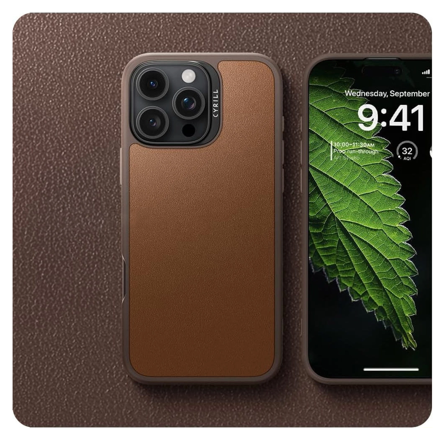 Spigen Cyrill Kajuk Mag Apple iPhone 16 Pro Hoesje MagSafe Back Cover Bruin afbeelding 3