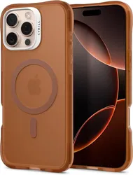 Spigen Cyrill Ultra Sheer Apple iPhone 16 Pro Max Hoesje met MagSafe Bruin afbeelding