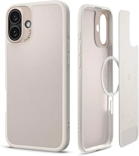 Spigen Cyrill Kajuk Mag Apple iPhone 16 Plus Hoesje MagSafe Back Cover Cream afbeelding 1