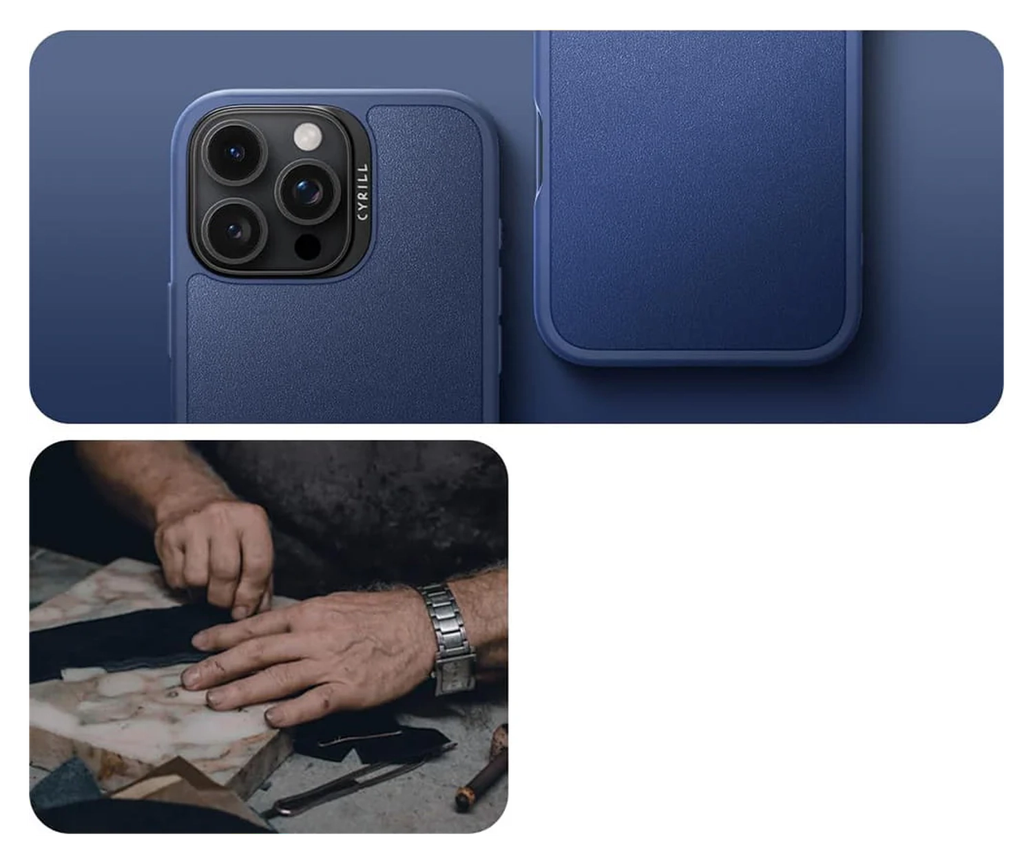 Spigen Cyrill Kajuk Apple iPhone 16 Pro Max Hoesje MagSafe Back Cover Blauw afbeelding 8