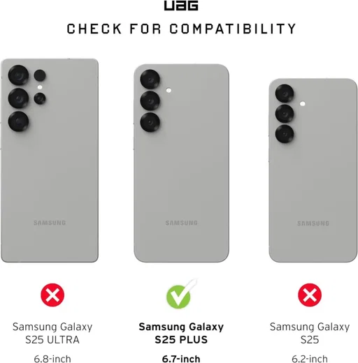 Urban Armor Gear Pathfinder Samsung Galaxy S25 Plus Hoesje Back Cover Zwart afbeelding 3