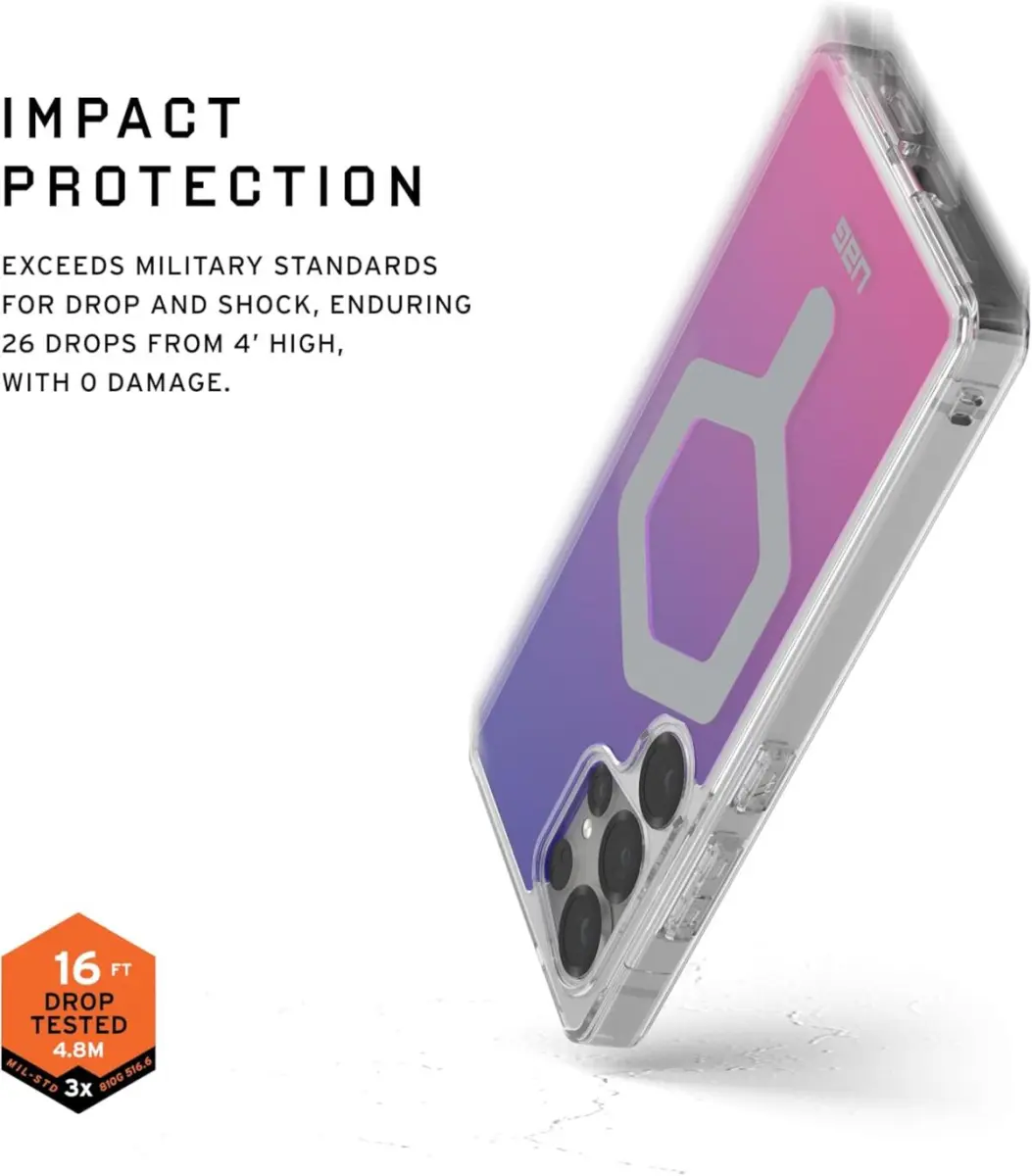 UAG Plyo Pro Samsung Galaxy S25 Ultra Hoesje MagSafe / Qi2 Magnet Roze Paars afbeelding 4