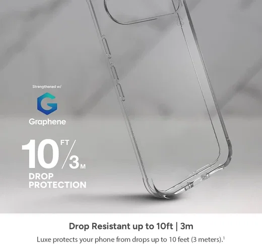 ZAGG Luxe Google Pixel 9a Hoesje Back Cover 3M Valbescherming Transparant afbeelding 3